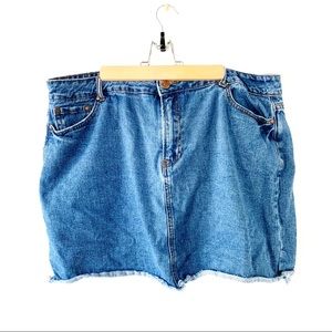 F21 Denim Mini Skirt